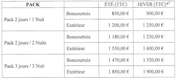 Tarif salle2